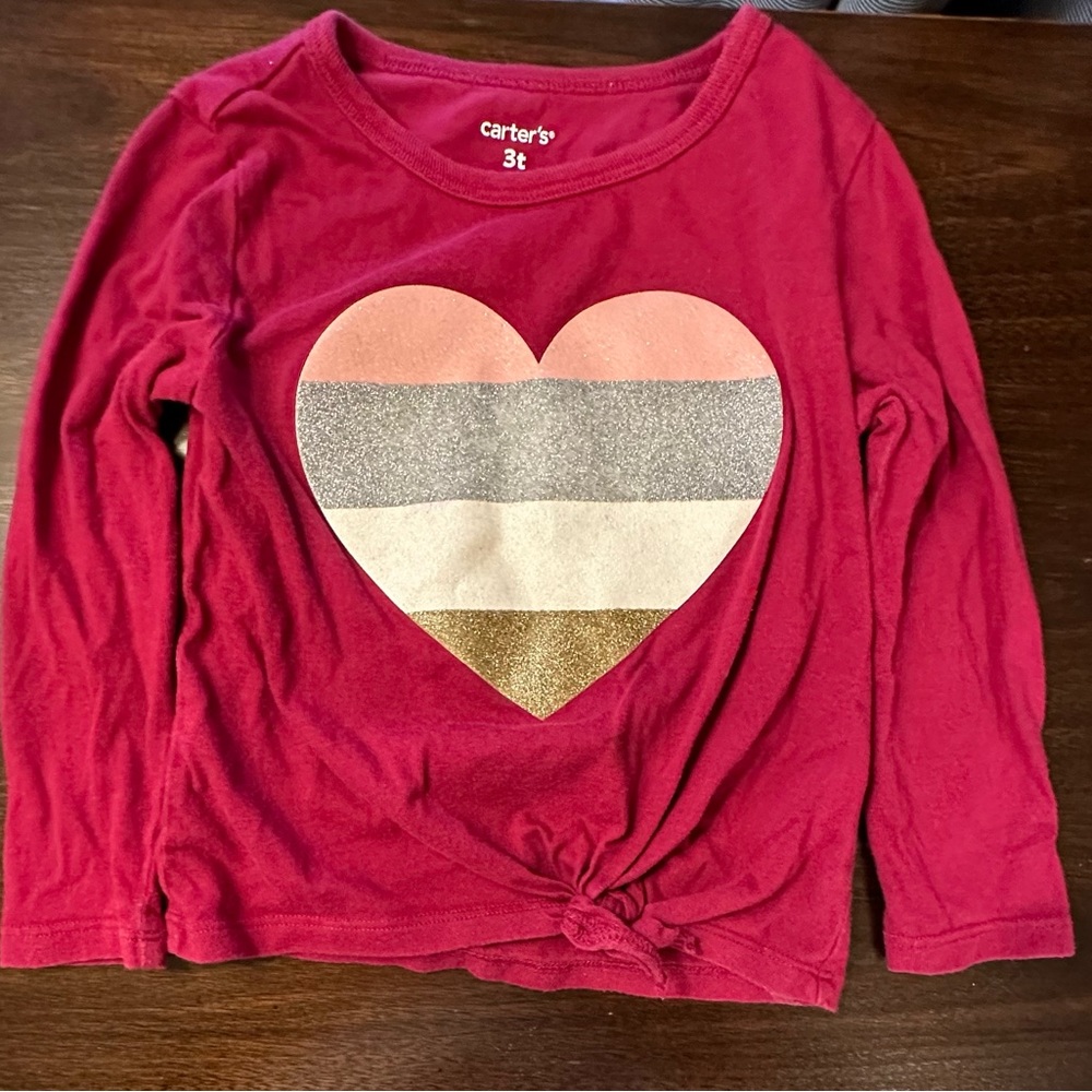 Pink top girls 3T